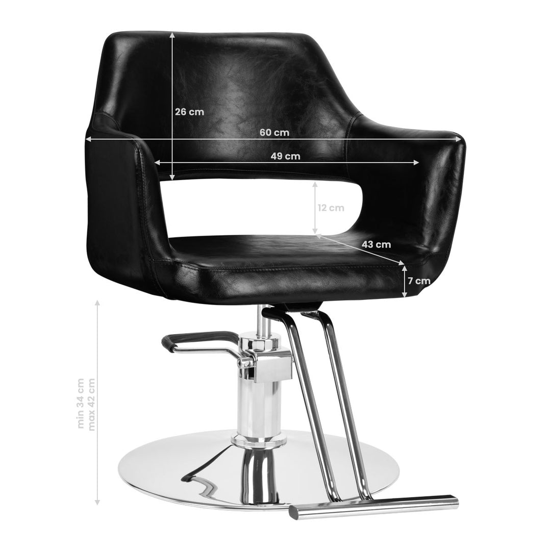 Sillón de peluquería Hair System SM339 Negro 7