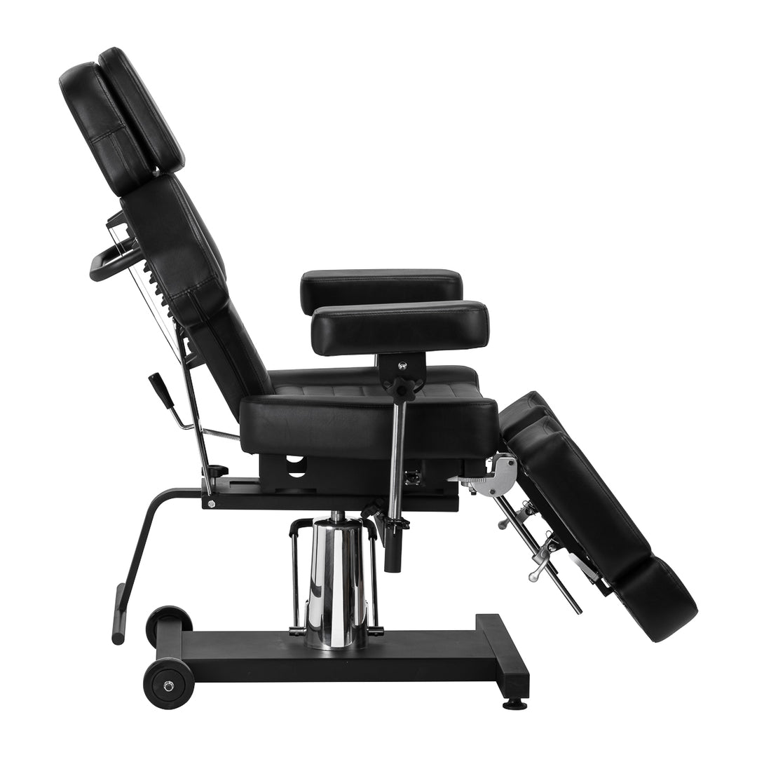 Sillón de Tatuaje Hidráulico Pro Ink 601A Negro - imagen 4