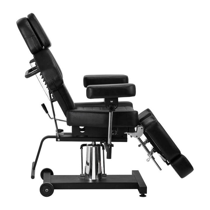 Sillón de Tatuaje Hidráulico Pro Ink 601A Negro - imagen 4