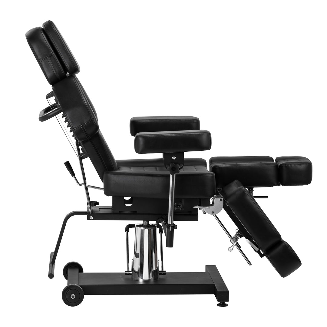 Sillón de Tatuaje Hidráulico Pro Ink 601A Negro - imagen 5