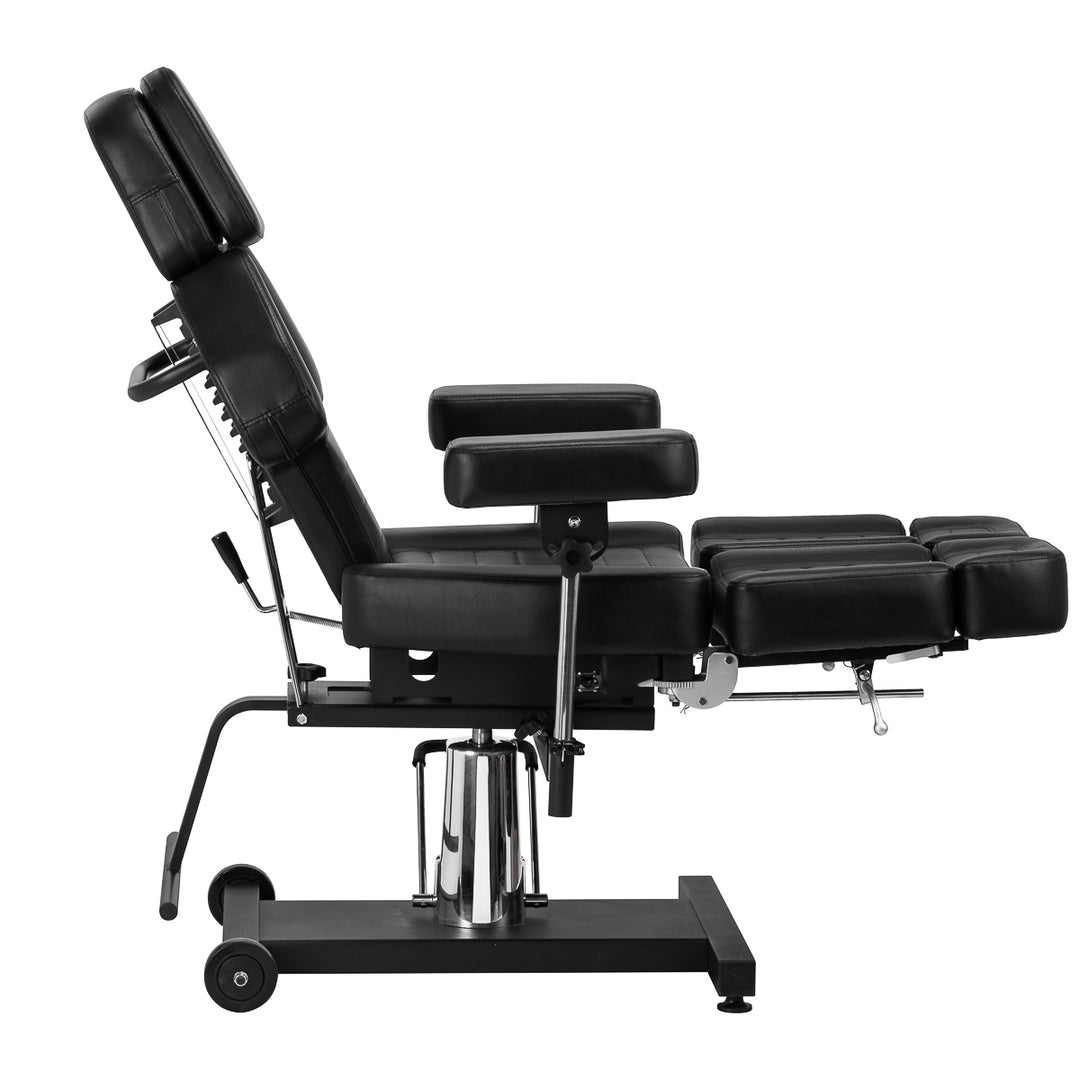 Sillón de Tatuaje Hidráulico Pro Ink 601A Negro - imagen 6
