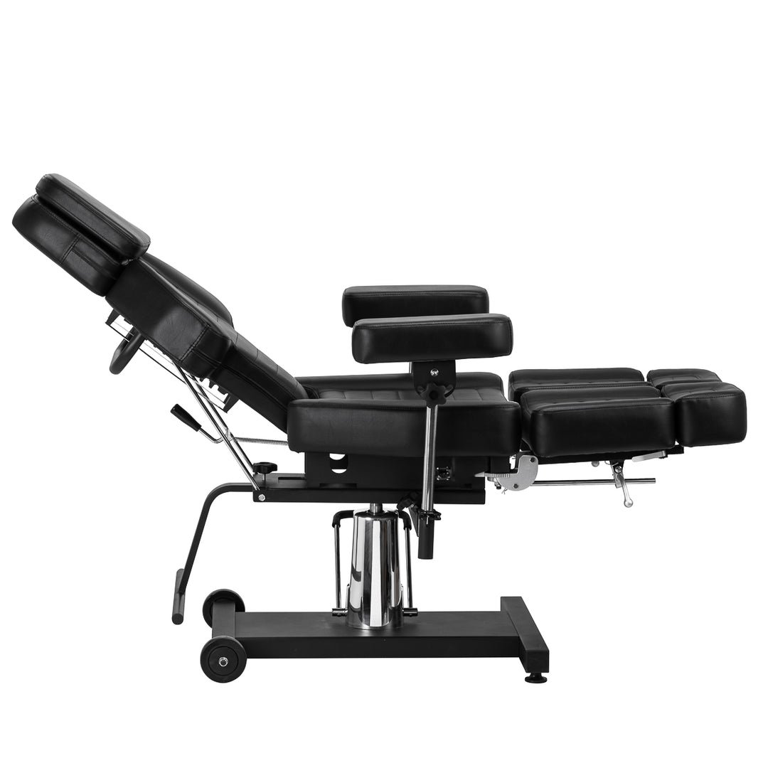 Sillón de Tatuaje Hidráulico Pro Ink 601A Negro - imagen 7