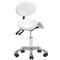 Taburete Ergonómico con Ruedas y Respaldo 1025 Giovanni Blanco