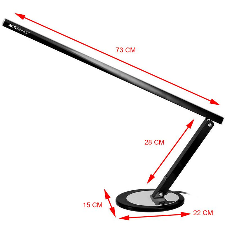 Lampara de Escritorio LED Slim 20W Negra