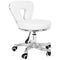Taburete con Ruedas y Respaldo 9266 Blanco