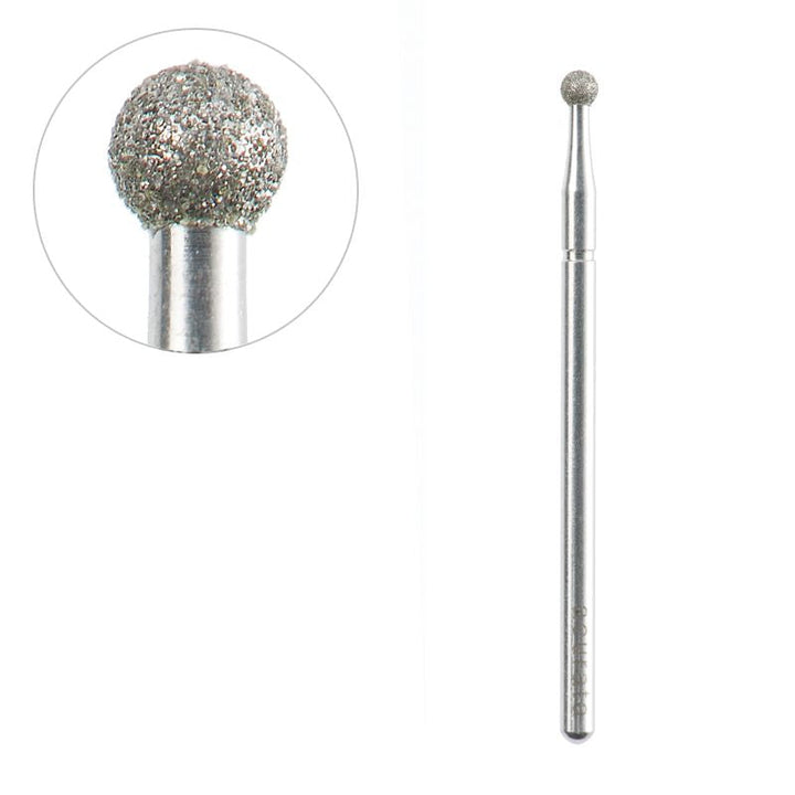 Acurata Fresa pedicura Diamante Globo Redondo ⌀2.5/2.5 mm 1