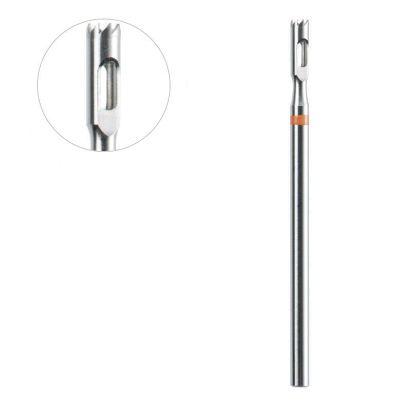 Acurata Fresa pedicura INOX Trepan corona ⌀2.3/6.5 mm Muy Fino 1
