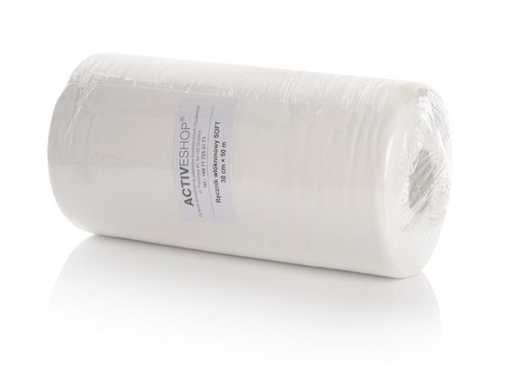 Sábanas desechables en Rollo Poliéster Blanco 50 m x 30 cm