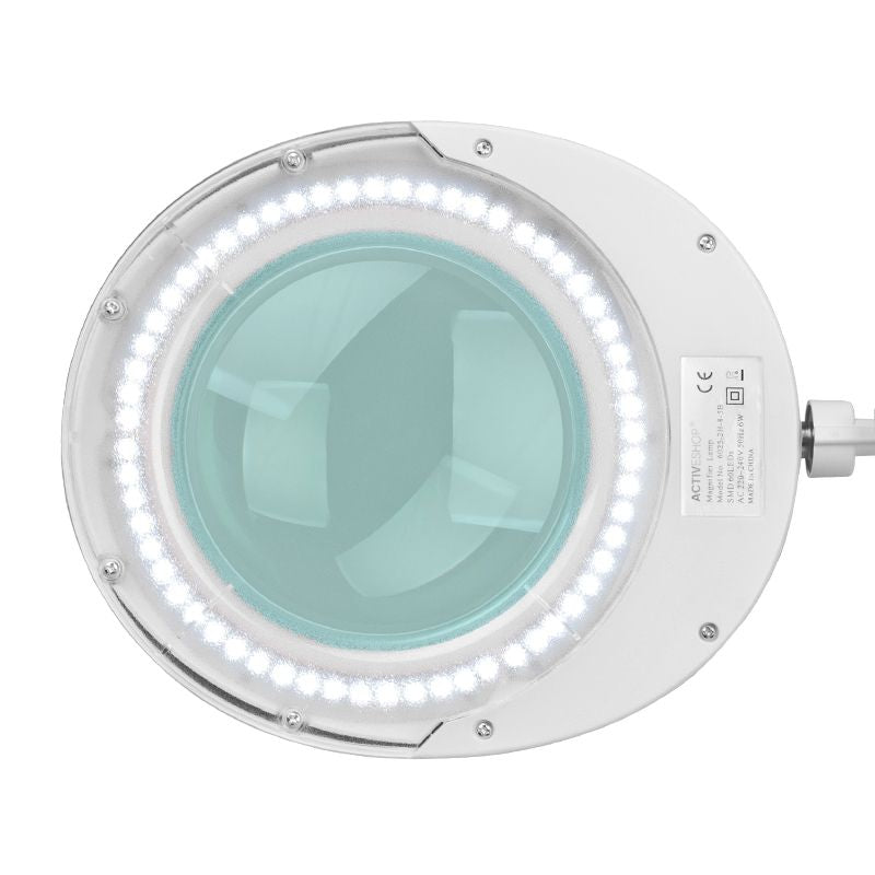 Lámpara lupa Elegante 6025 60 SMD LED 5D de Pie Blanco 5