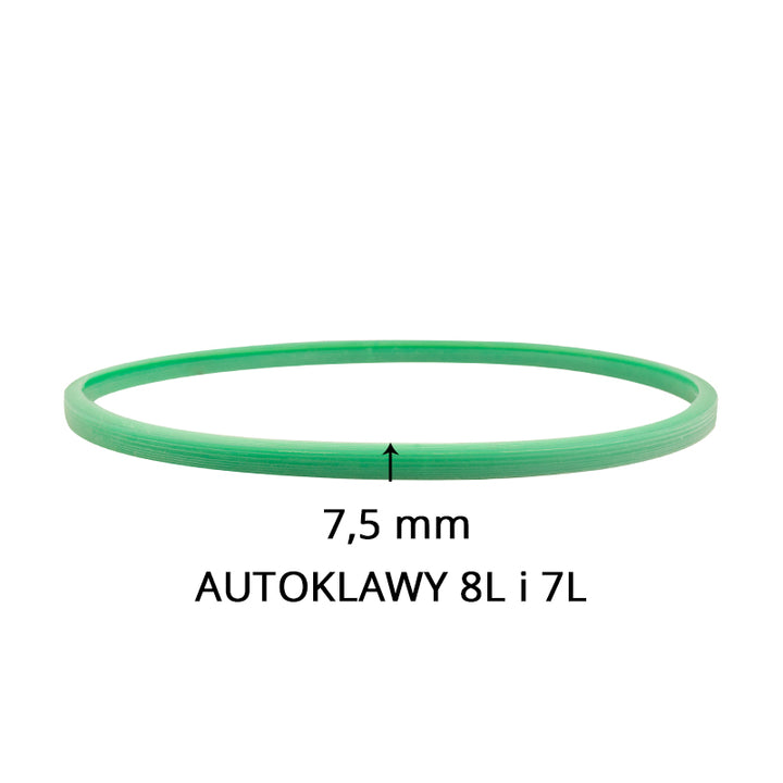 Woson Junta de Silicona Verde para Autoclave 7L y 8L 7,5 mm 2