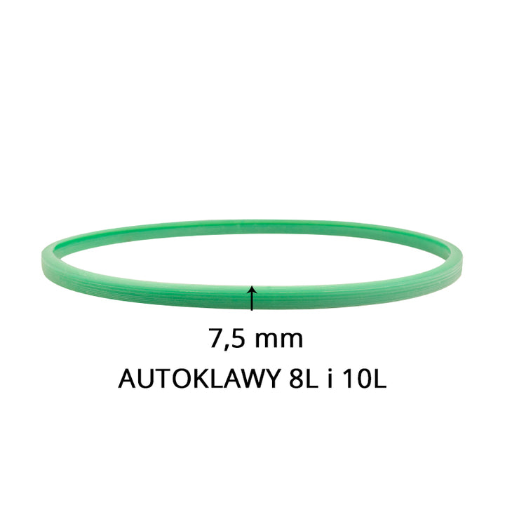 Woson Junta de Silicona Verde para Autoclave 10L y 12L 7,5 mm 2