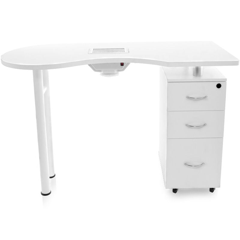 Mesa de manicura 2042 Blanco con aspiración 1