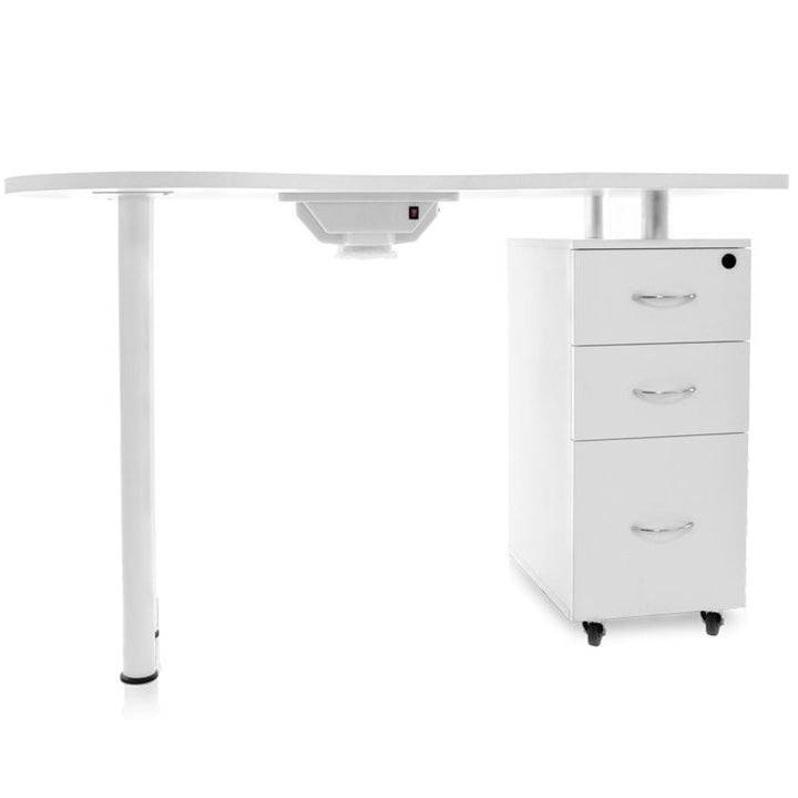 Mesa de manicura 2042 Blanco con aspiración 2