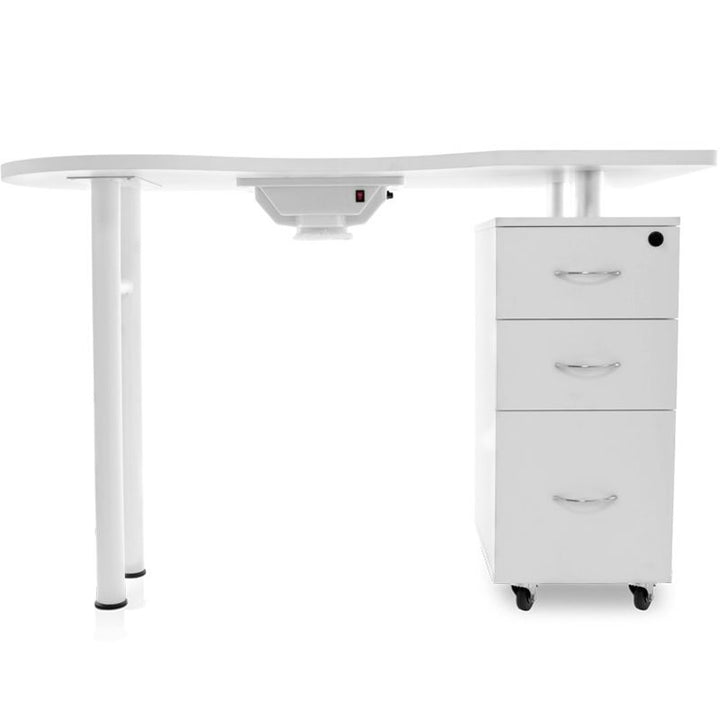 Mesa de manicura 2042 Blanco con aspiración 3