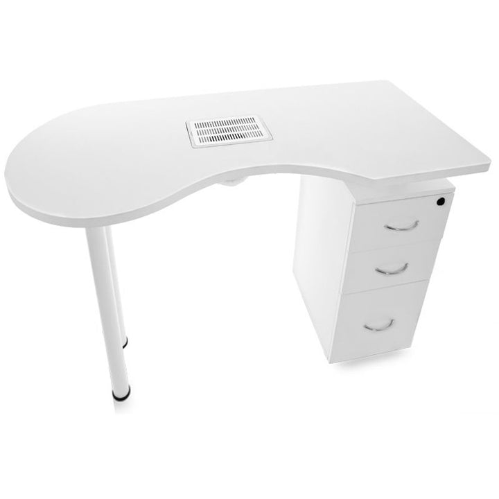 Mesa de manicura 2042 Blanco con aspiración 5