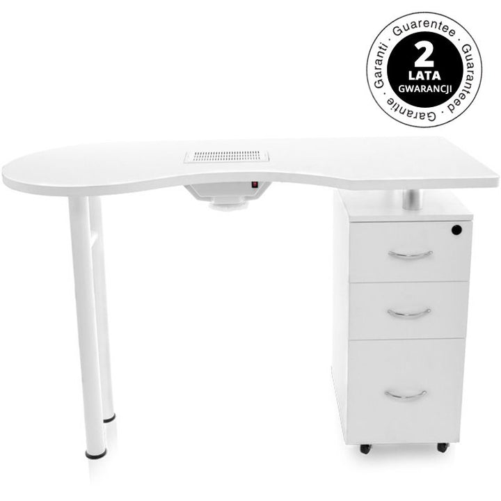 Mesa de manicura 2042 Blanco con aspiración 8