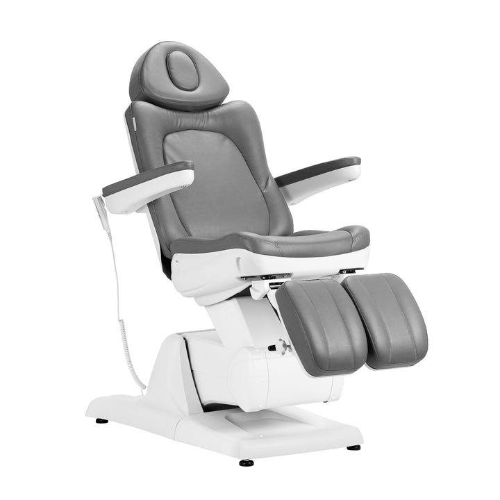 Sillón Estético Eléctrico Azzurro 870S 3 Motores Pedi Gris