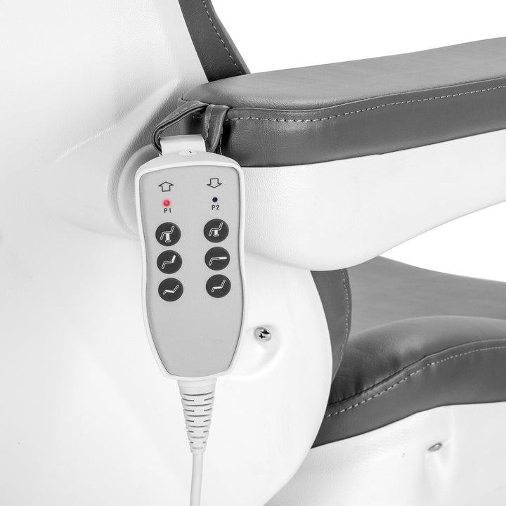 Sillón Estético Eléctrico Azzurro 870S 3 Motores Pedi Gris - imagen 9