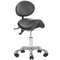 Taburete Ergonómico con Ruedas y Respaldo 1025 Giovanni Negro