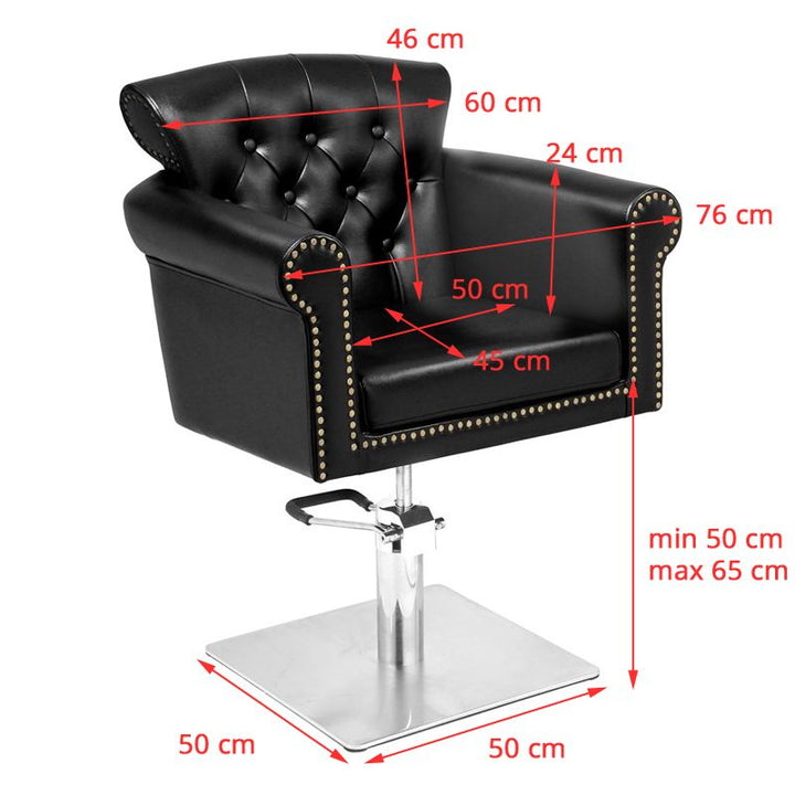 Sillón de peluquería Gabbiano Berlin Negro - imagen 2