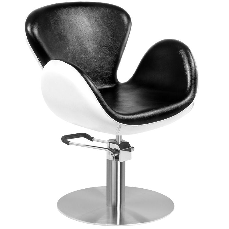 Sillón de peluquería Gabbiano Amsterdam Negro-Blanco