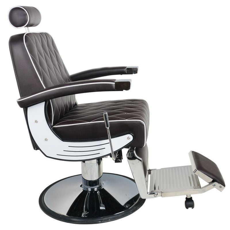 Sillón de Barberia Gabbiano Imperial Marrón - imagen 3