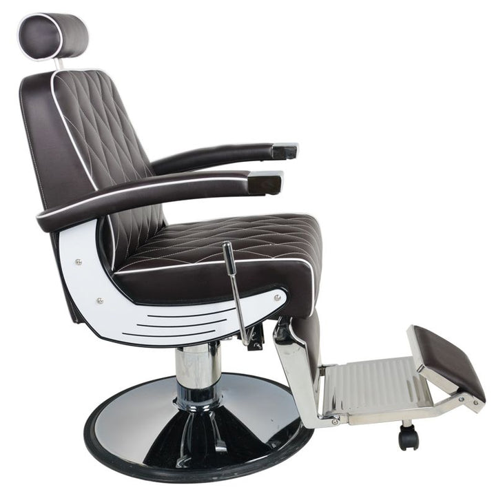 Sillón de Barberia Gabbiano Imperial Marrón - imagen 3