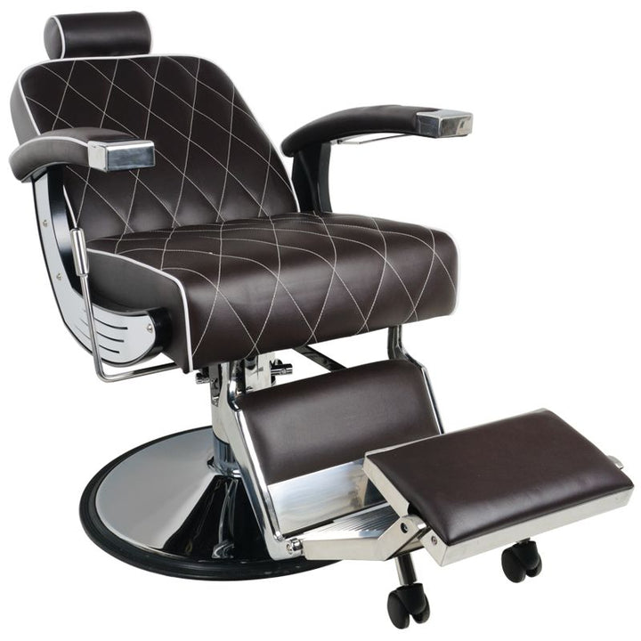 Sillón de Barberia Gabbiano Imperial Marrón - imagen 4