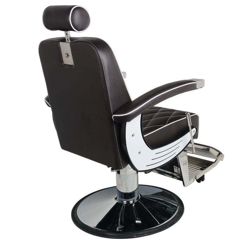 Sillón de Barberia Gabbiano Imperial Marrón - imagen 5