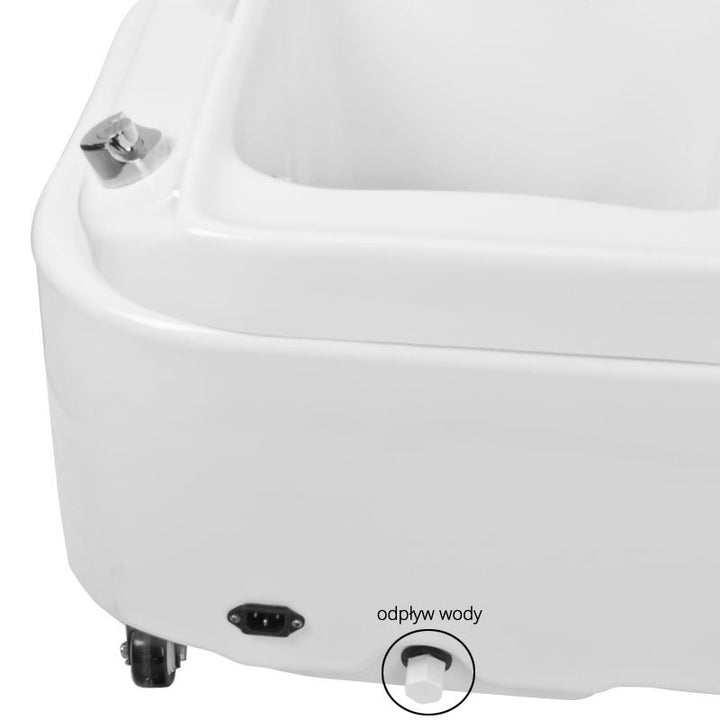 Pediluvio con Hidromasaje Azzurro A023 Blanco - imagen 7