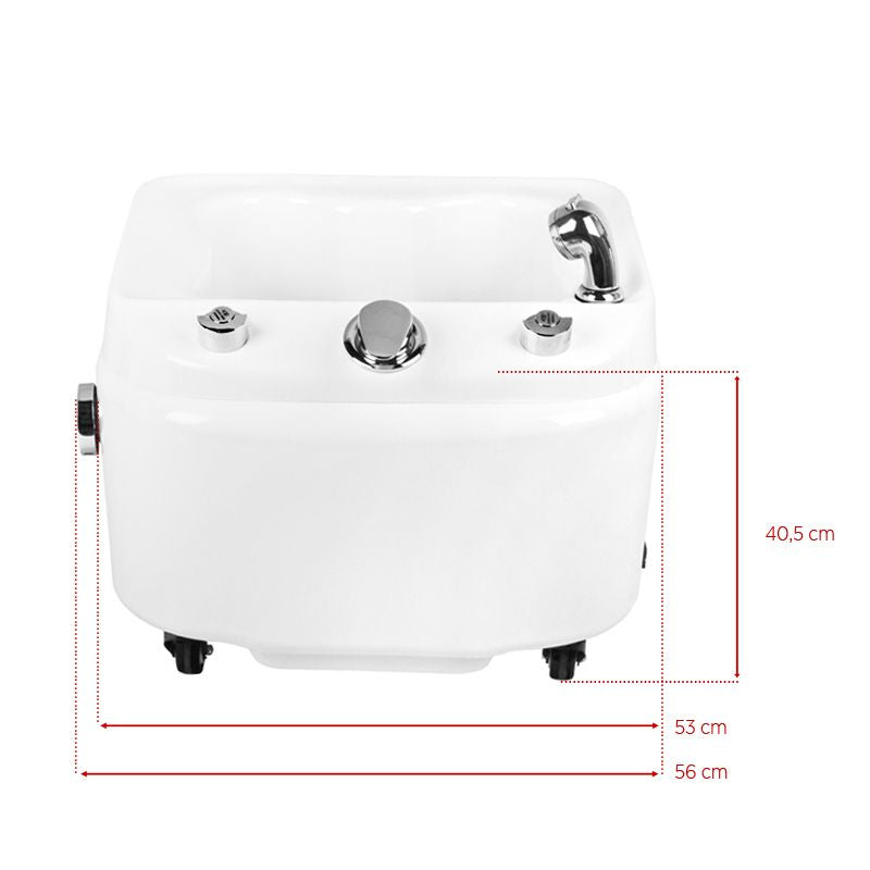 Pediluvio con Hidromasaje Azzurro A023 Blanco - imagen 8