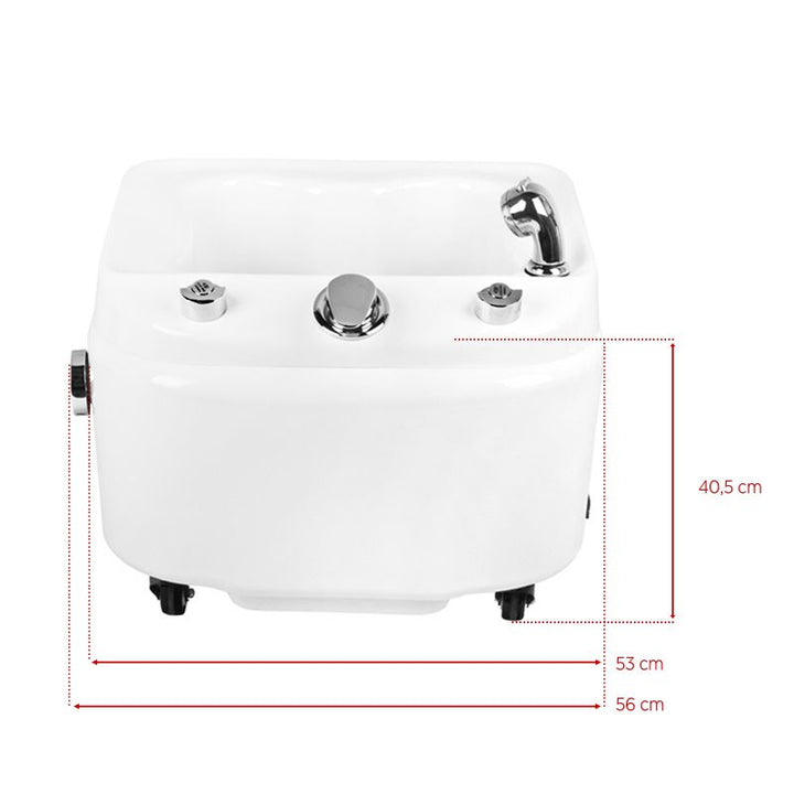 Pediluvio con Hidromasaje Azzurro A023 Blanco - imagen 8