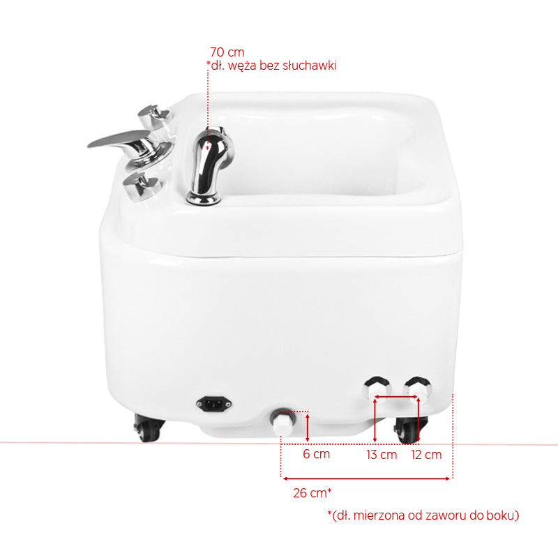 Pediluvio con Hidromasaje Azzurro A023 Blanco - imagen 9