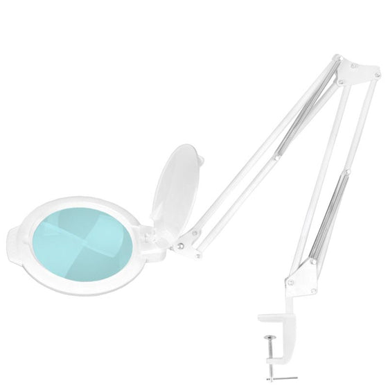 Lámpara Lupa LED SMD 5D con Abrazadera Glow Moonlight 8012 Blanca