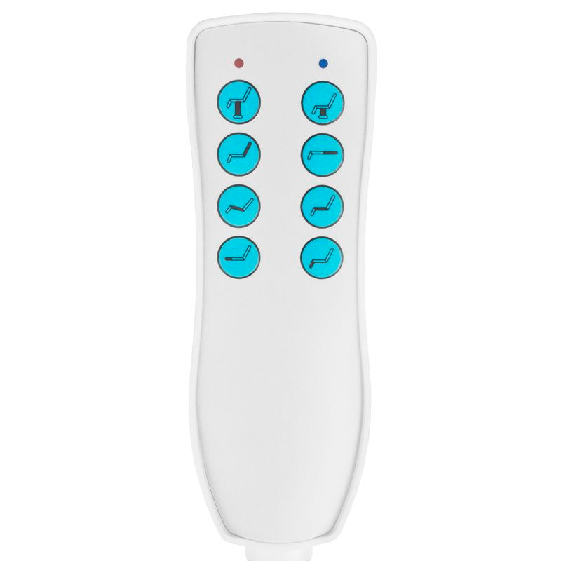 Sillón Estético Eléctrico Azzurro 869A 4 Motores Giratorio Blanco