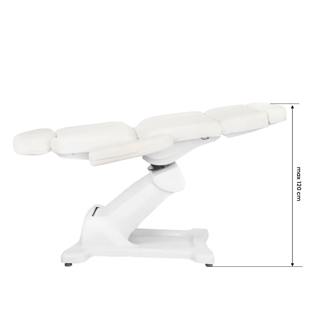 Sillón Estético Eléctrico Azzurro 869A 4 Motores Giratorio Blanco - imagen 3