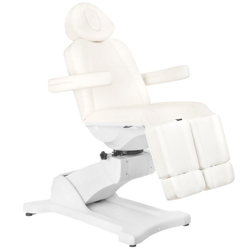 Sillón Estético Eléctrico Azzurro 869AS 5 Motores Pedi Giratorio Blanco