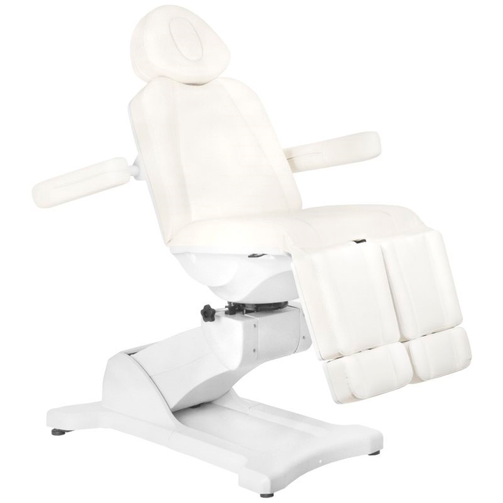 Sillón Estético Eléctrico Azzurro 869AS 5 Motores Pedi Giratorio Blanco - imagen 2
