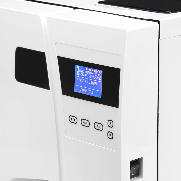 Autoclave Lafomed Premium Line LFSS23AA LCD con impresora 23 L clase B médica 5