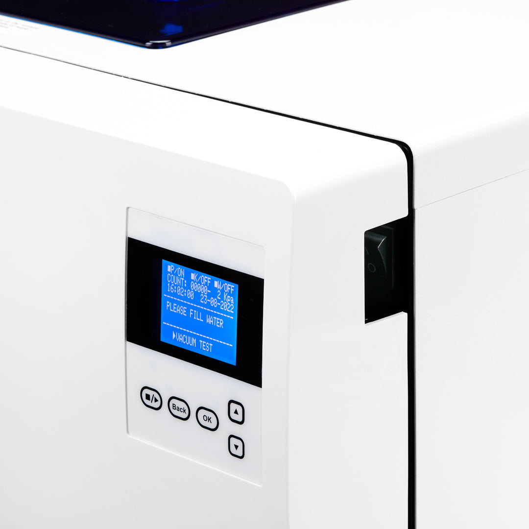 Autoclave Lafomed Premium Line LFSS08AA LCD con impresora 8 L clase B médica 5