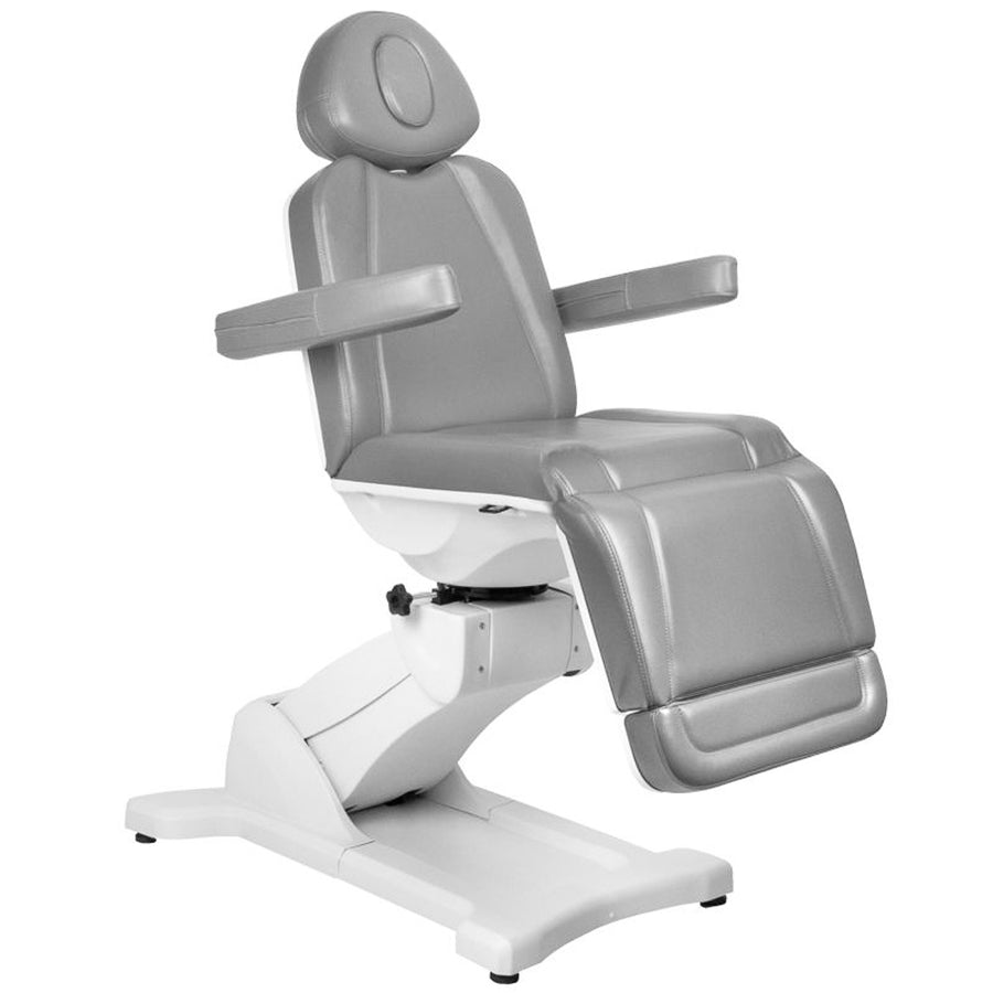 Sillón Estético Eléctrico Azzurro 869A 4 Motores Giratorio Gris