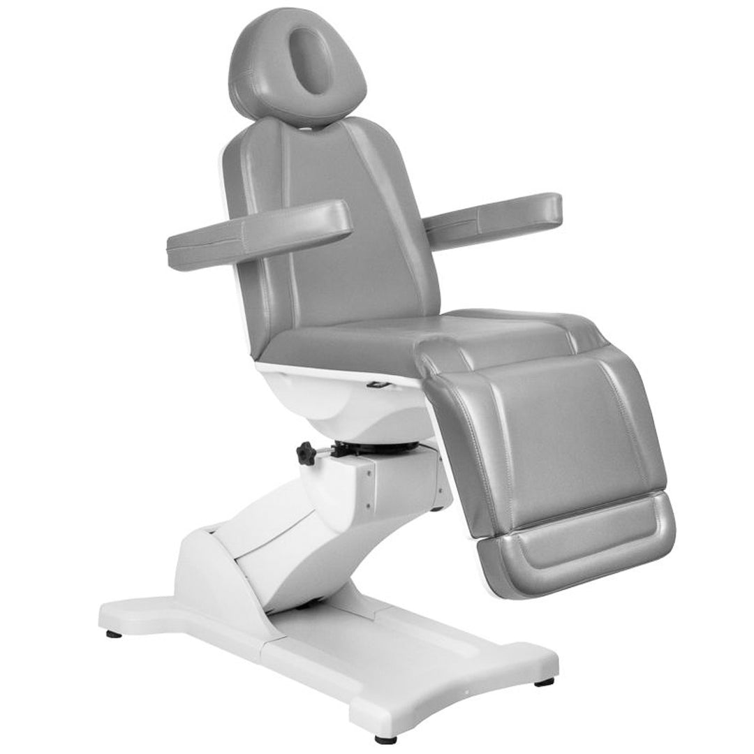 Sillón Estético Eléctrico Azzurro 869A 4 Motores Giratorio Gris - imagen 2