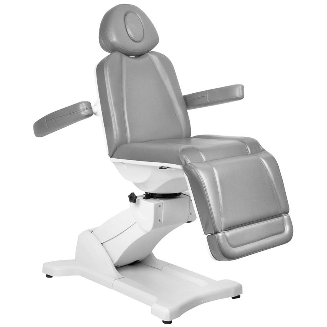 Sillón Estético Eléctrico Azzurro 869A 4 Motores Giratorio Gris - imagen 3