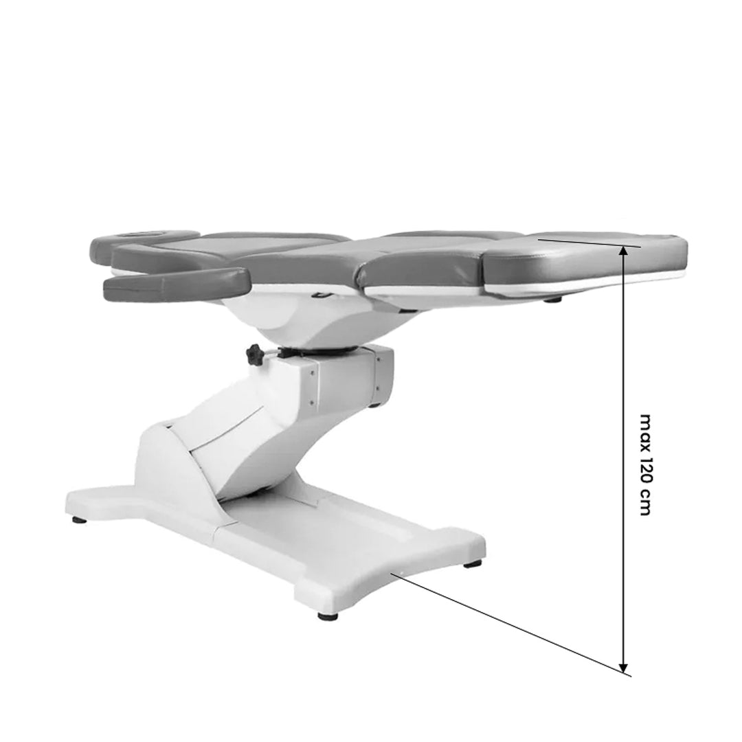Sillón Estético Eléctrico Azzurro 869A 4 Motores Giratorio Gris - imagen 12