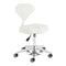 Taburete con Ruedas y Respaldo Azzurro 156F Bump-Up Blanco
