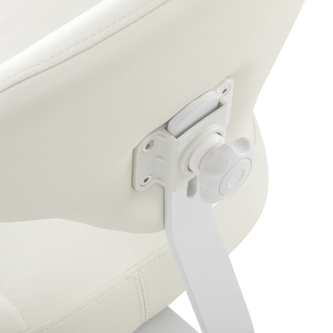 Taburete con Ruedas y Respaldo Azzurro 156F Bump-Up Blanco - imagen 7