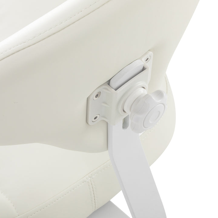 Taburete con Ruedas y Respaldo Azzurro 156F Bump-Up Blanco - imagen 7