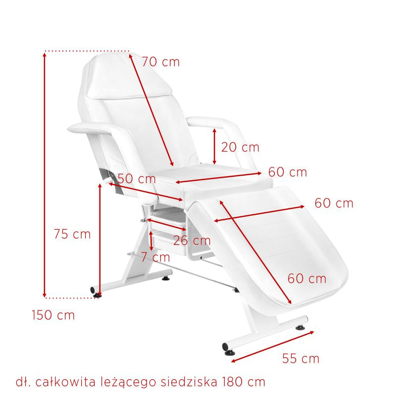 Sillón Basic 202 con Bandejas Blanco