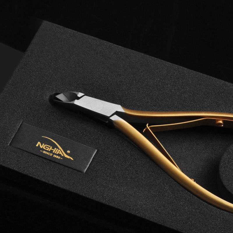 Alicate de Cutículas Nghia Evo 07 6 mm Plata-Oro - imagen 4