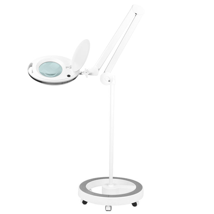 Lámpara Lupa LED 60 SMD 5D con Pie Elegante 6027 Blanca